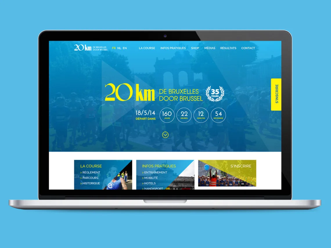 20km de Bruxelles — The city's race, online