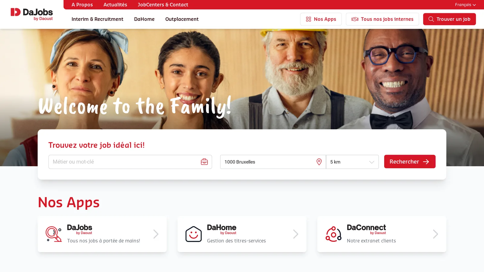 Daoust — Four brand sites on one shared platform